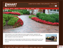 Tablet Screenshot of linhartconstruction.com